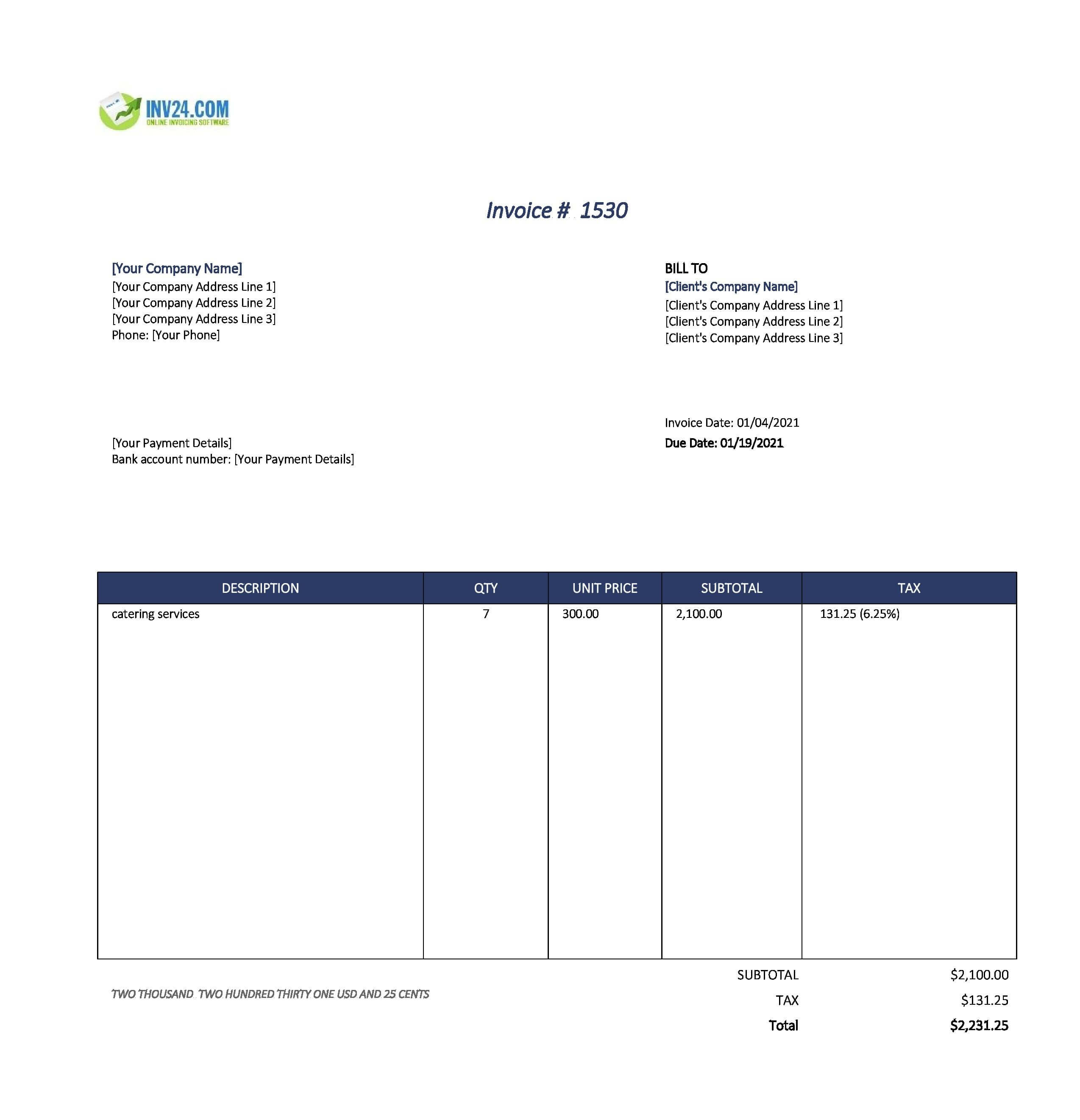 Detail Catering Template Excel Nomer 14