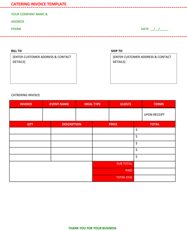 Detail Catering Template Excel Nomer 18