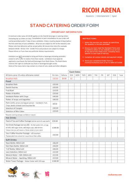 Detail Catering Template Excel Nomer 40