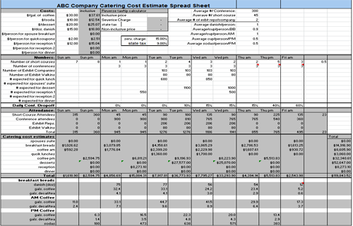 Detail Catering Template Excel Nomer 43
