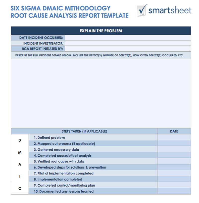 Detail Cause Analysis Template Nomer 8