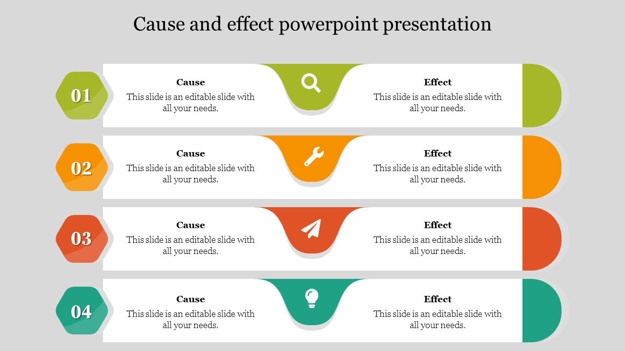 Detail Cause And Effect Powerpoint Template Nomer 14