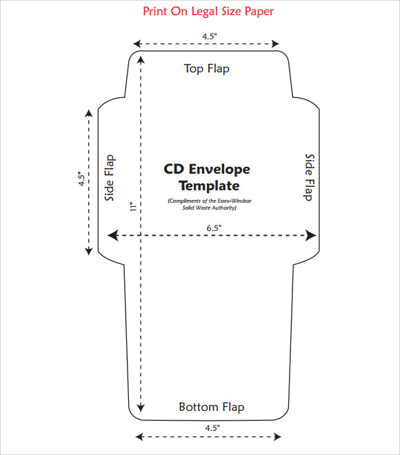 Detail Cd Envelope Template Nomer 2