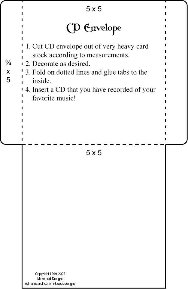 Detail Cd Envelope Template Nomer 5