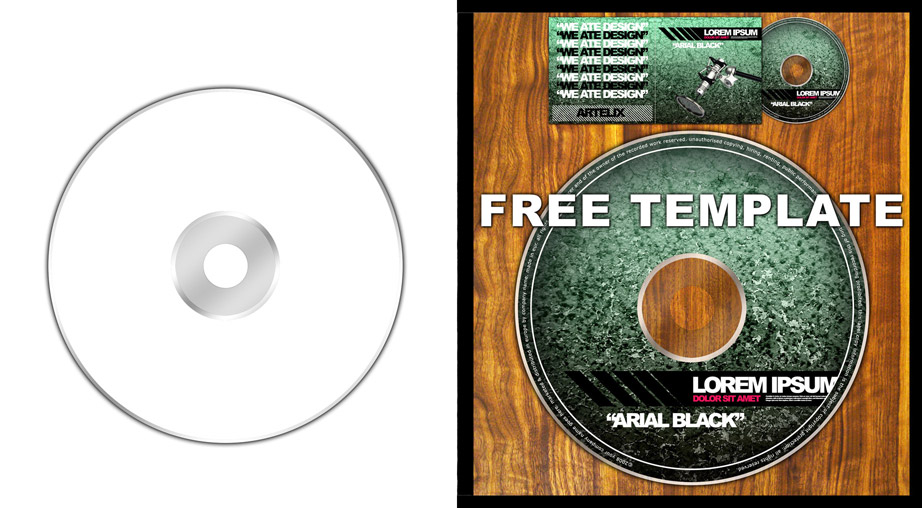Detail Cd Template Psd Nomer 3