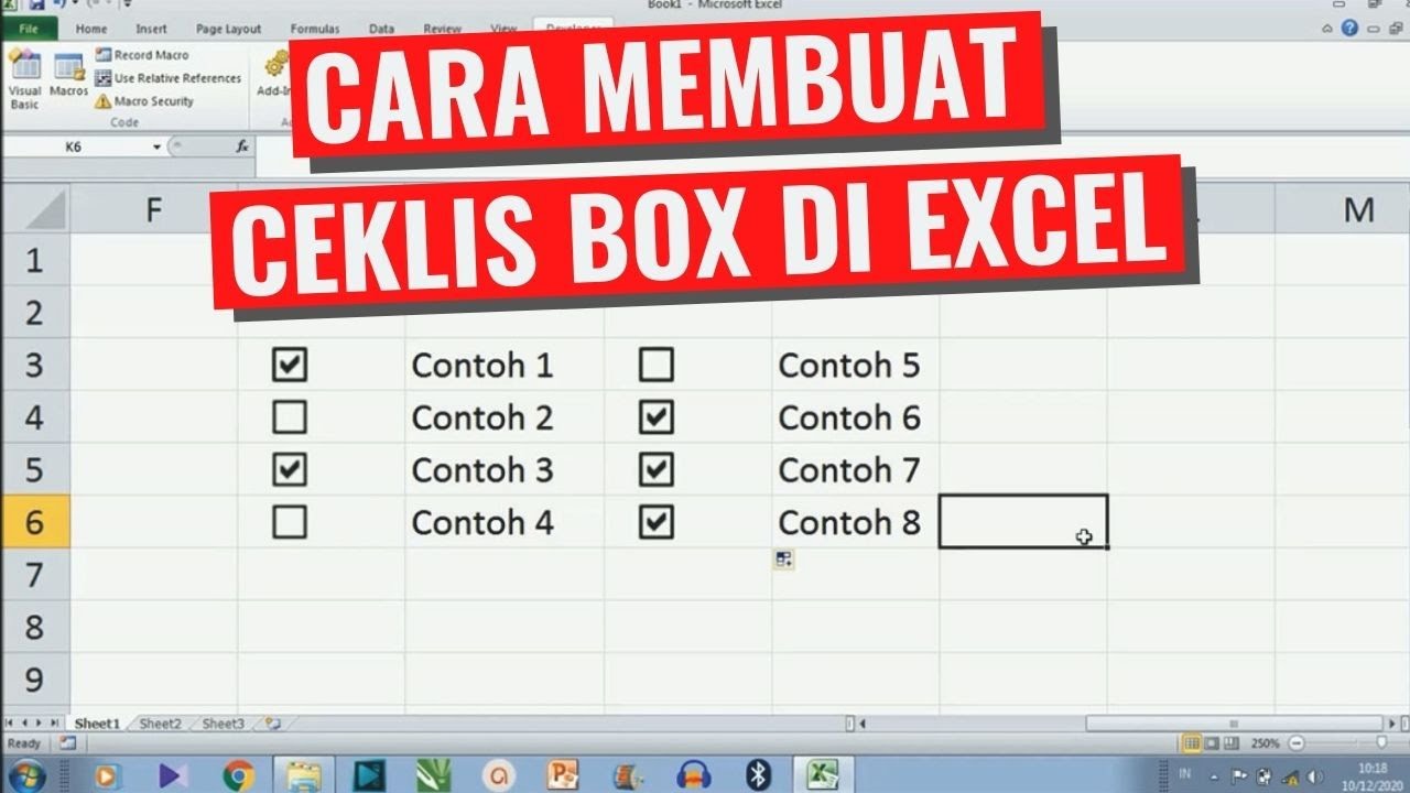 Detail Ceklis Di Excel Nomer 4