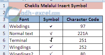 Detail Ceklis Di Excel Nomer 56
