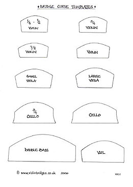 Detail Cello Bridge Template Nomer 15