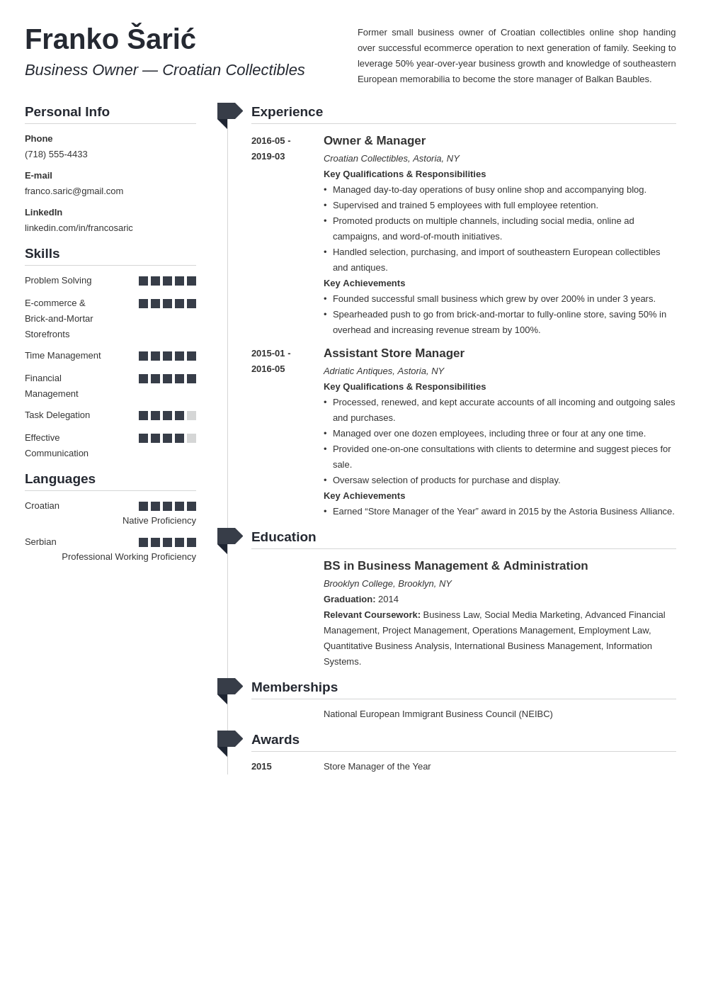 Detail Ceo Profile Template Nomer 50