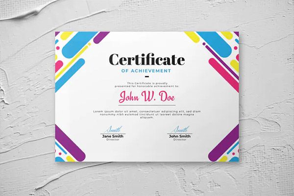 Detail Certificate Design Template Psd Nomer 18