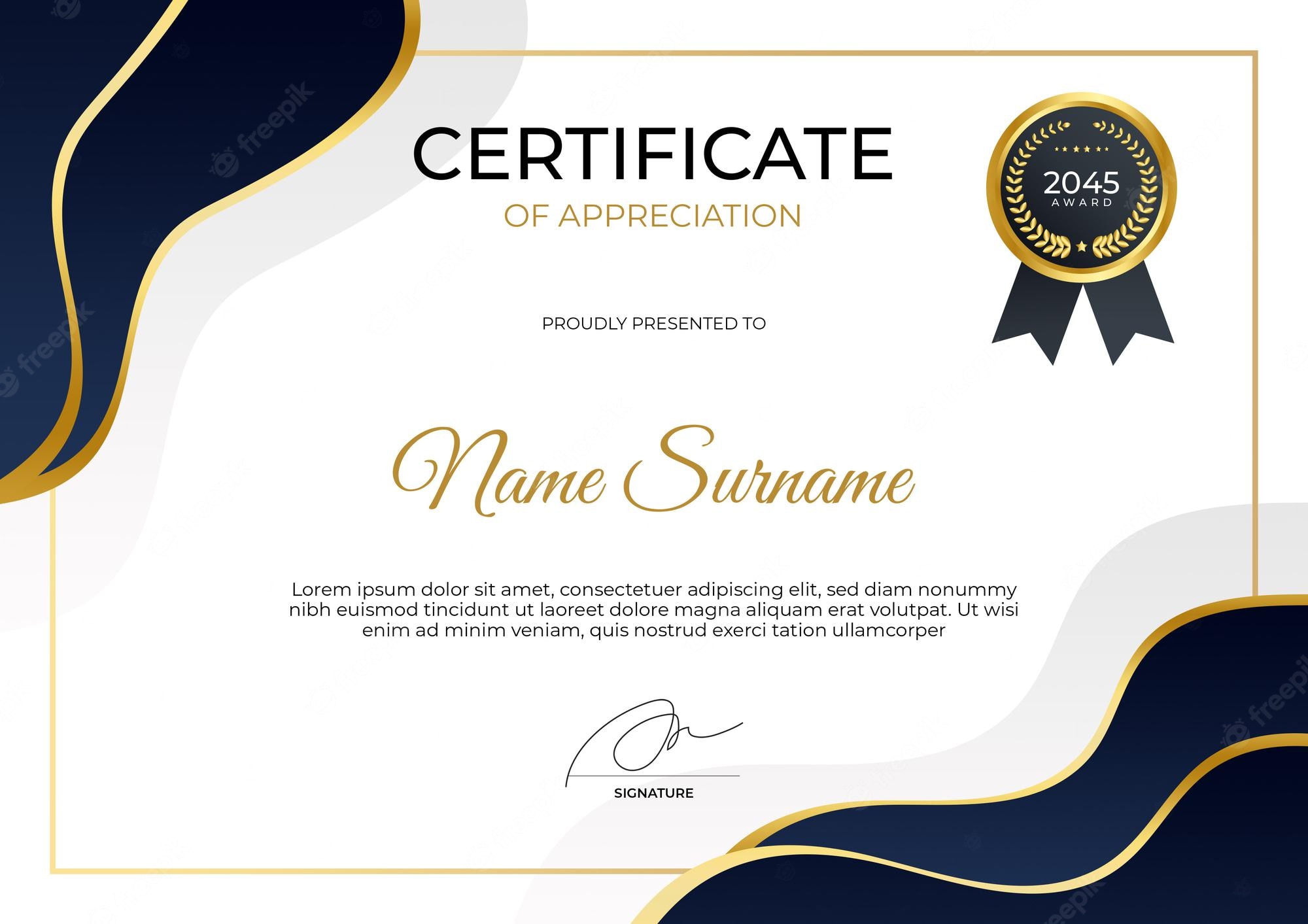 Detail Certificate Design Template Psd Nomer 34