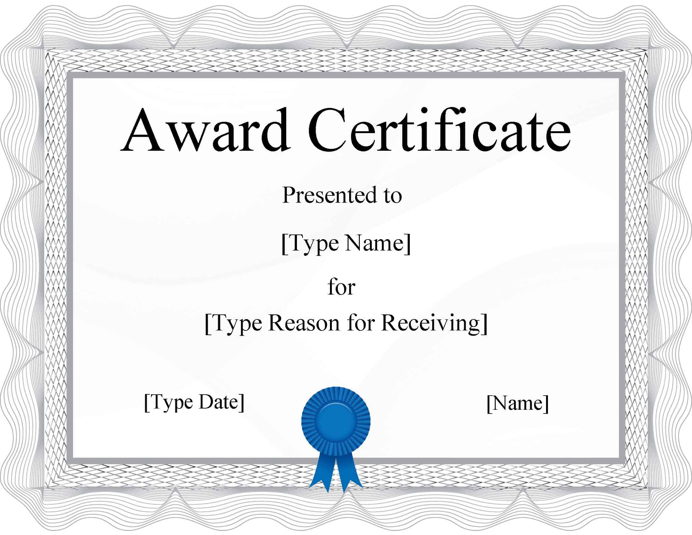 Detail Certificate Frame Template Free Download Nomer 25