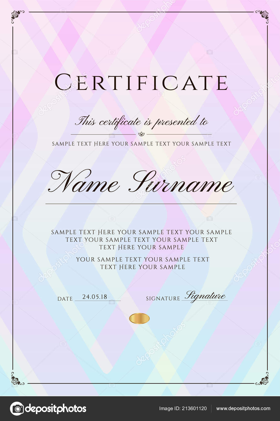 Detail Certificate Of Completion Design Template Nomer 38