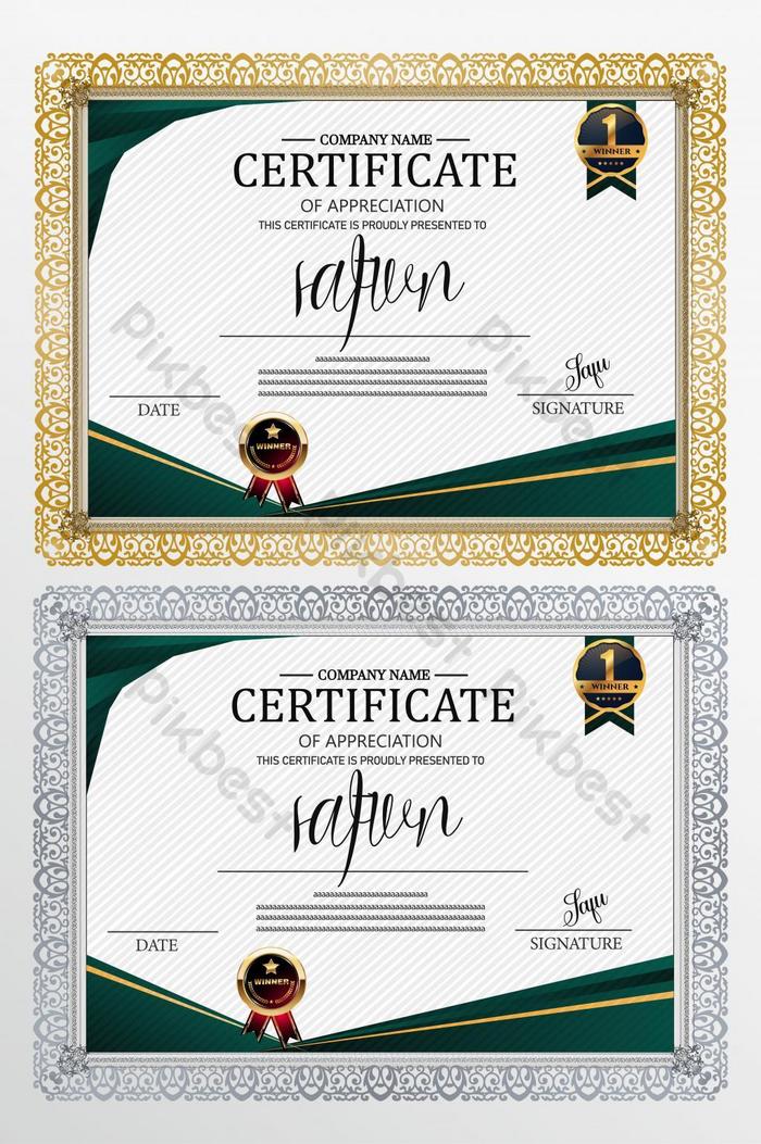 Detail Certificate Template Ai Free Nomer 10