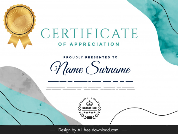 Detail Certificate Template Ai Free Nomer 45