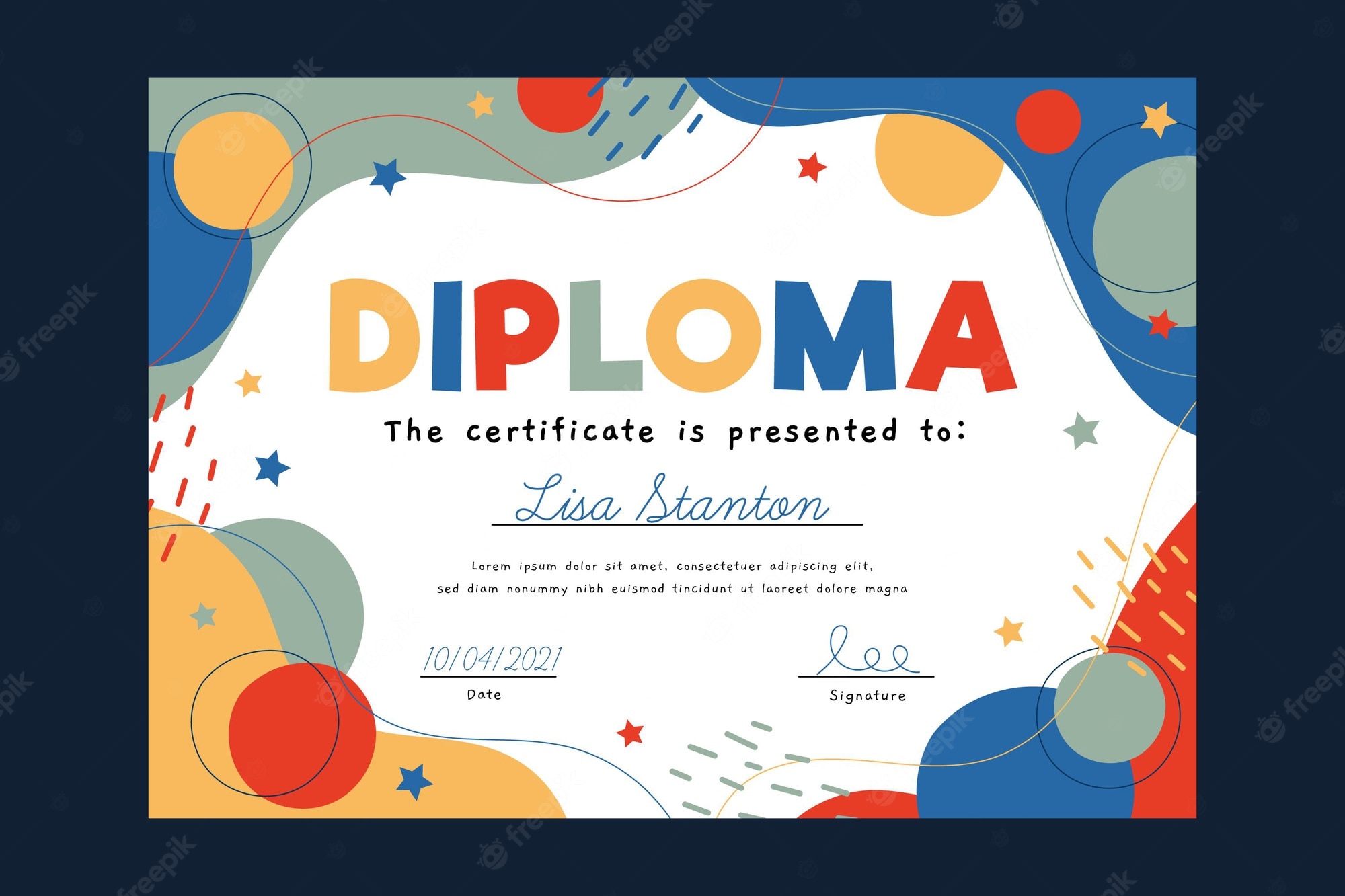 Detail Certificate Template For Kids Nomer 32