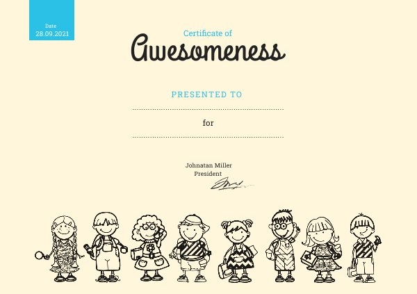 Detail Certificate Template For Kids Nomer 44