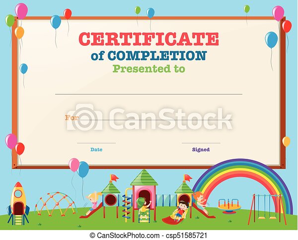 Detail Certificate Template For Kids Nomer 47