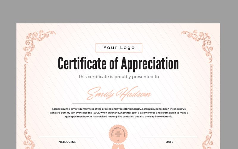 Detail Certificate Template Html Nomer 22