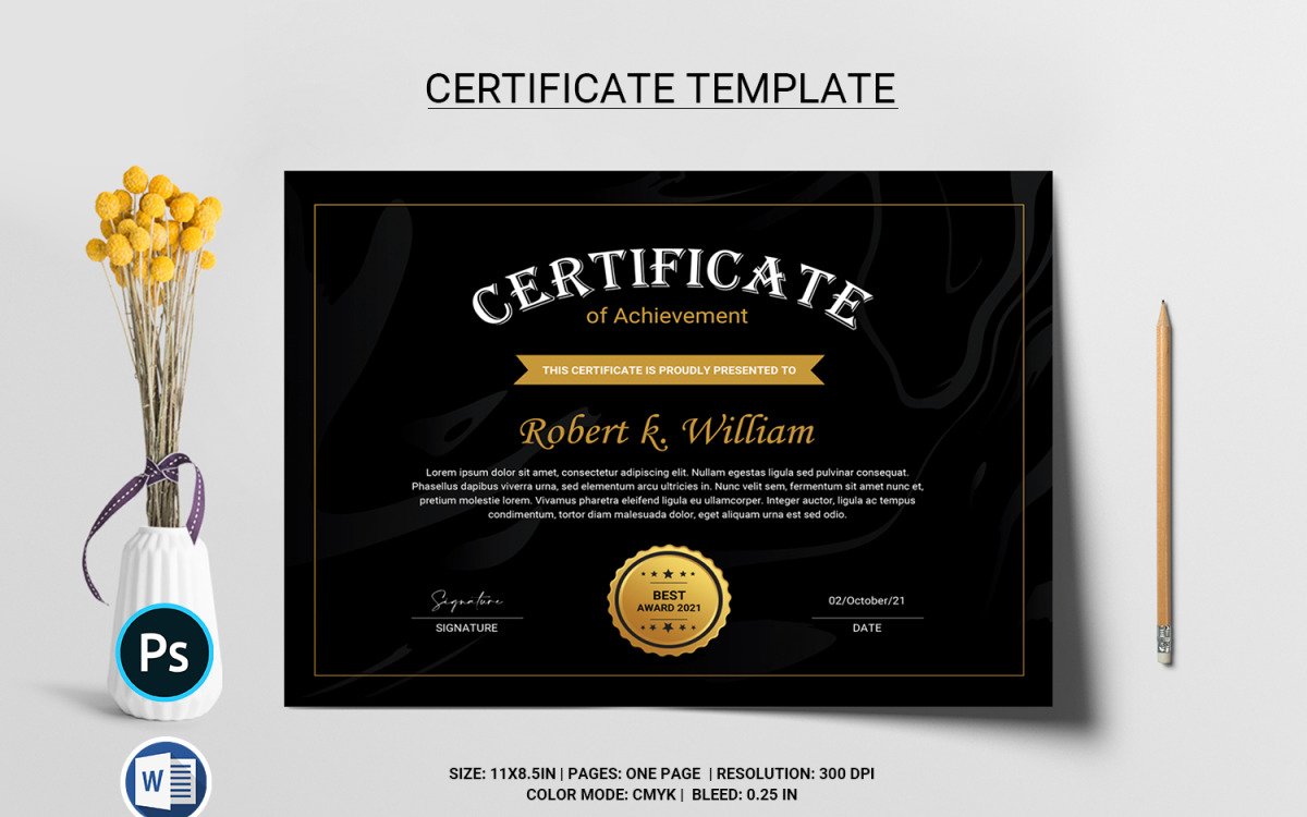 Detail Certificate Template Html Nomer 28