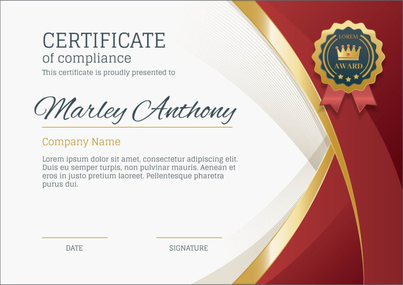 Detail Certificate Template Psd Nomer 26