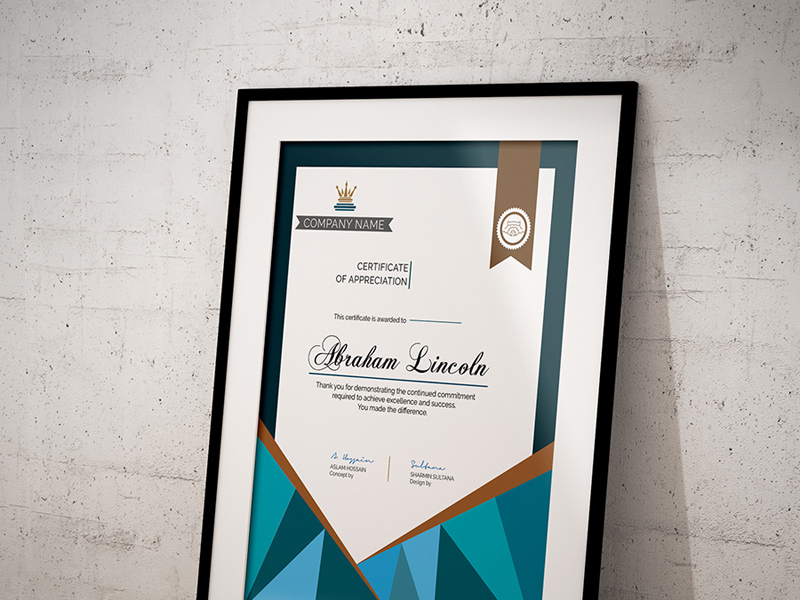 Detail Certificate Template Psd Nomer 40