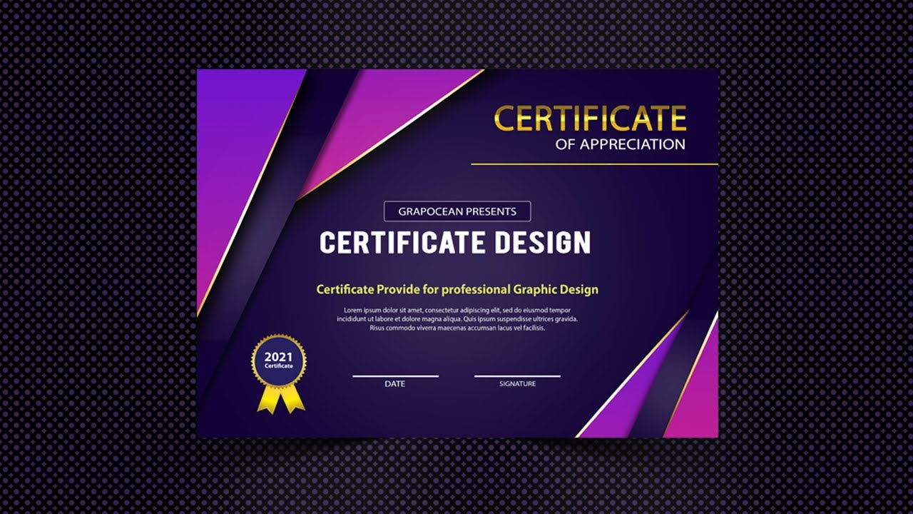 Detail Certificate Template Psd Nomer 49