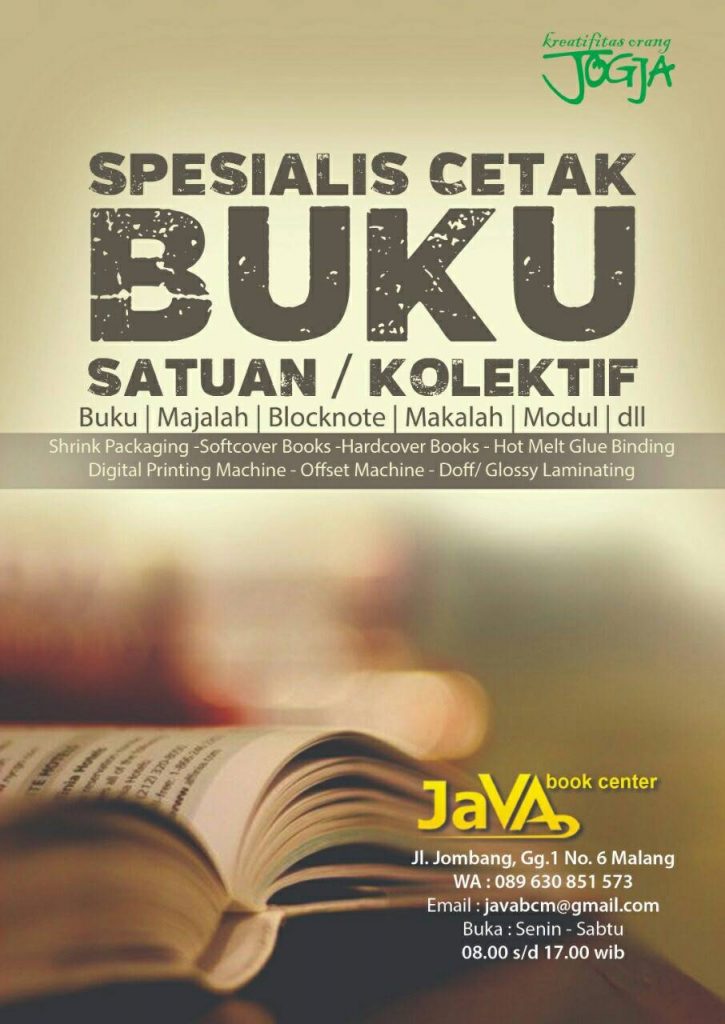 Detail Cetak Buku Satuan Jogja Nomer 36