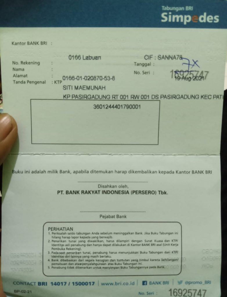 Detail Cetak Buku Tabungan Bri Nomer 40