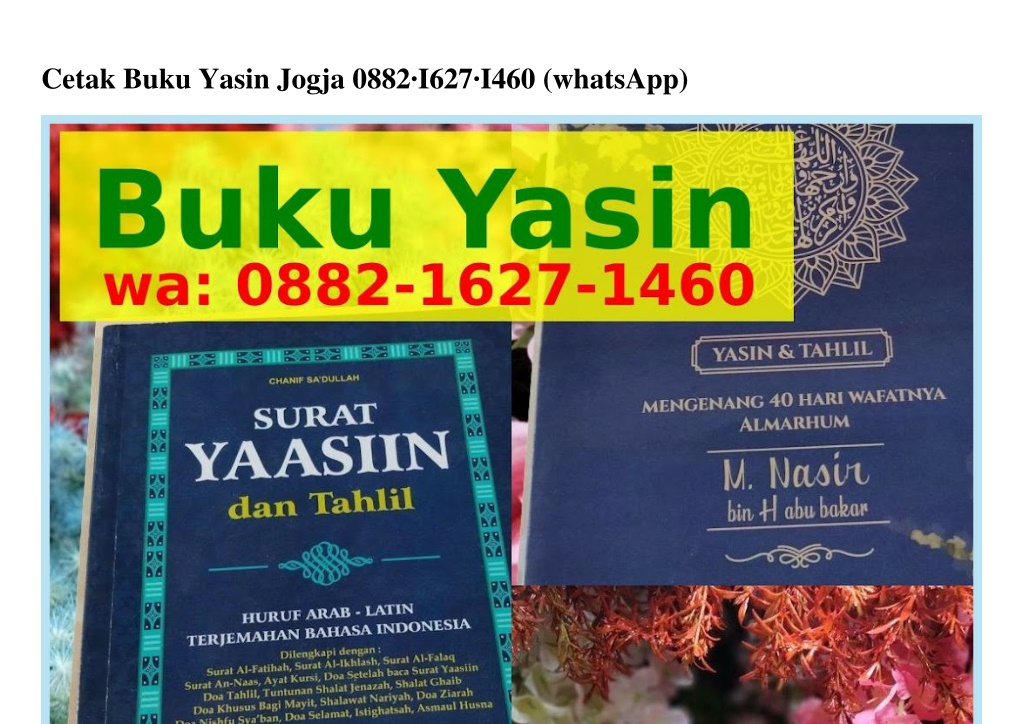 Detail Cetak Buku Yasin Jogja Nomer 40