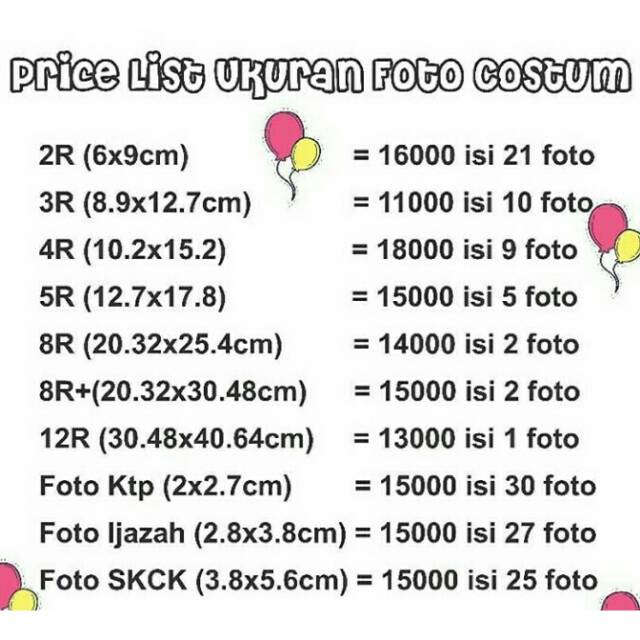 Detail Cetak Foto 4r Harga Nomer 9