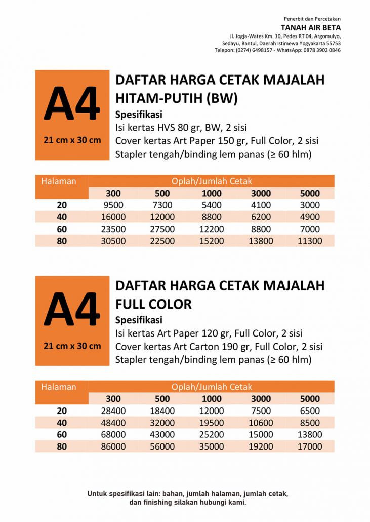 Detail Cetak Foto A4 Harga Nomer 9