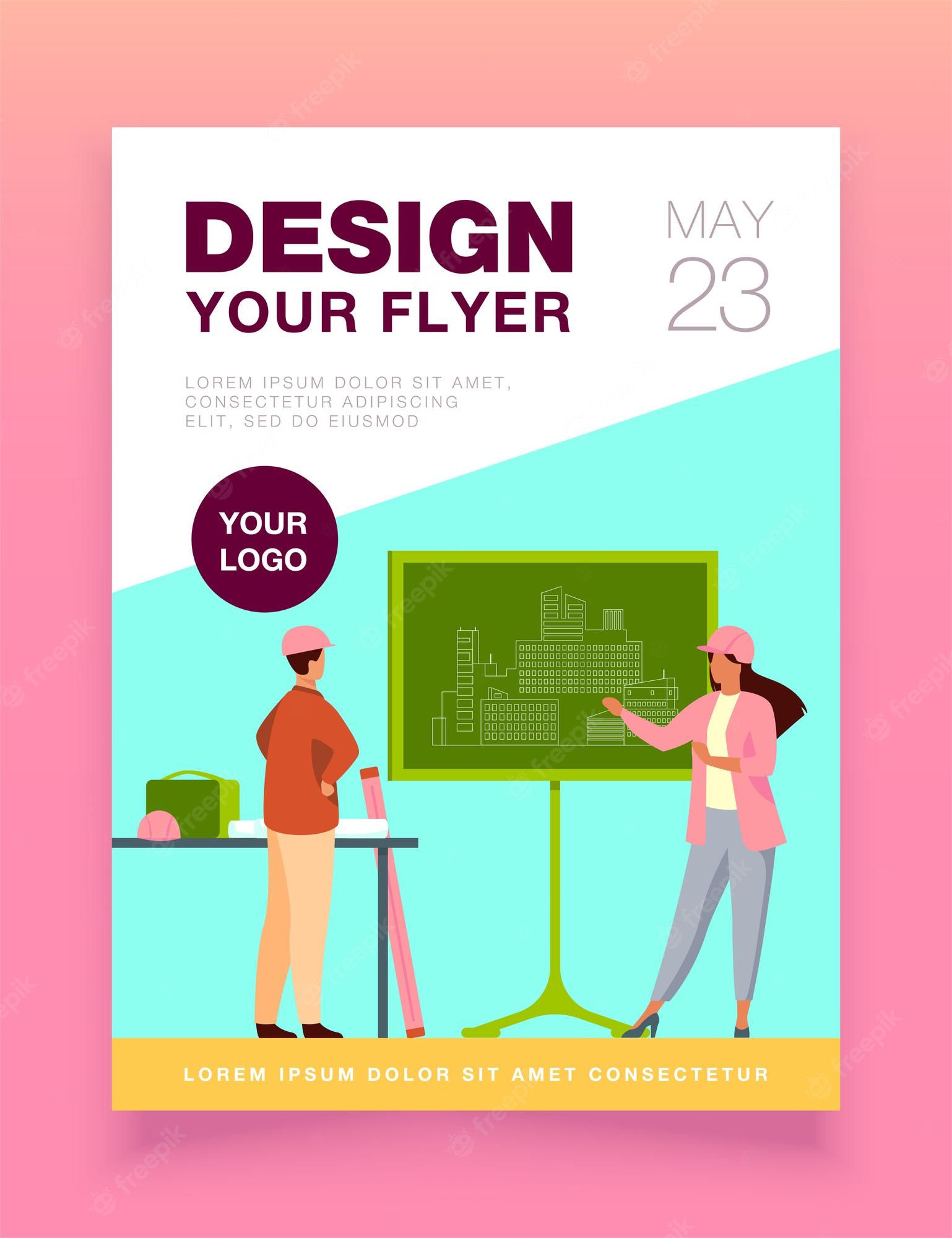 Detail Chalkboard Flyer Template Nomer 36