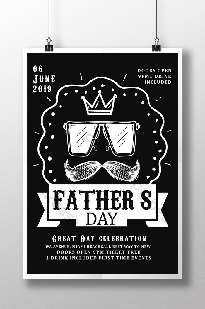 Detail Chalkboard Flyer Template Nomer 42