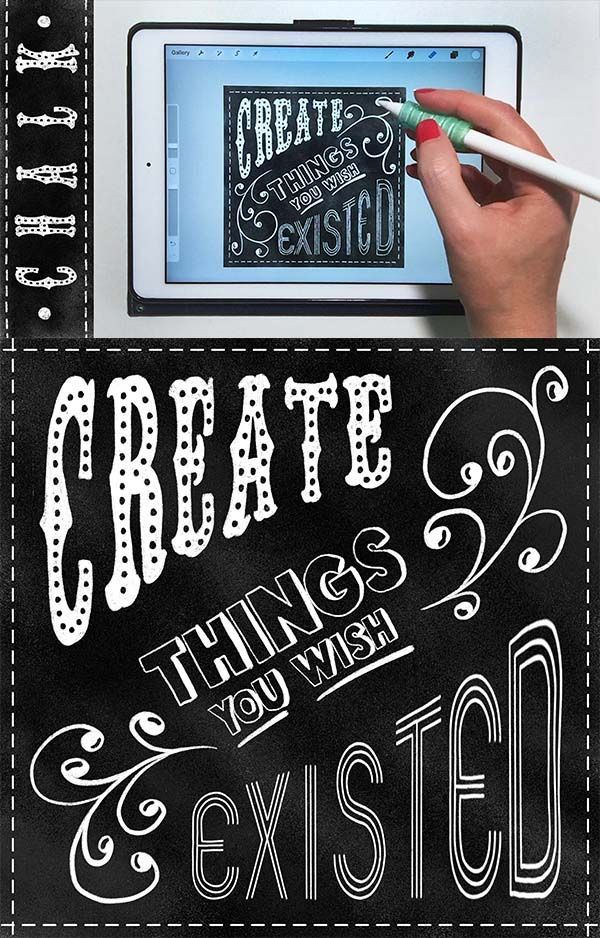 Detail Chalkboard Lettering Template Nomer 18