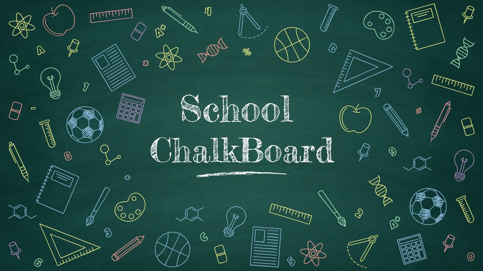 Detail Chalkboard Slides Template Nomer 2