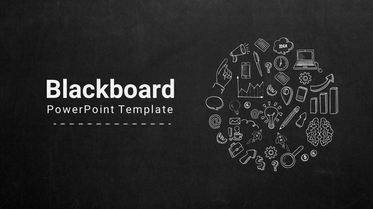 Detail Chalkboard Slides Template Nomer 14