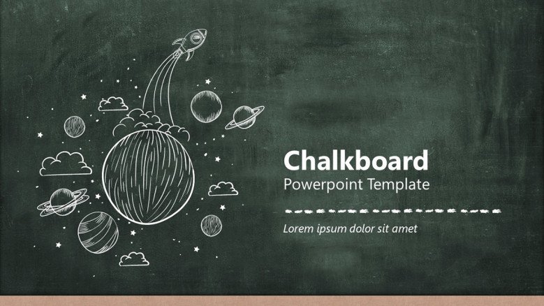 Detail Chalkboard Slides Template Nomer 15