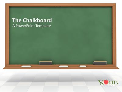 Detail Chalkboard Slides Template Nomer 21