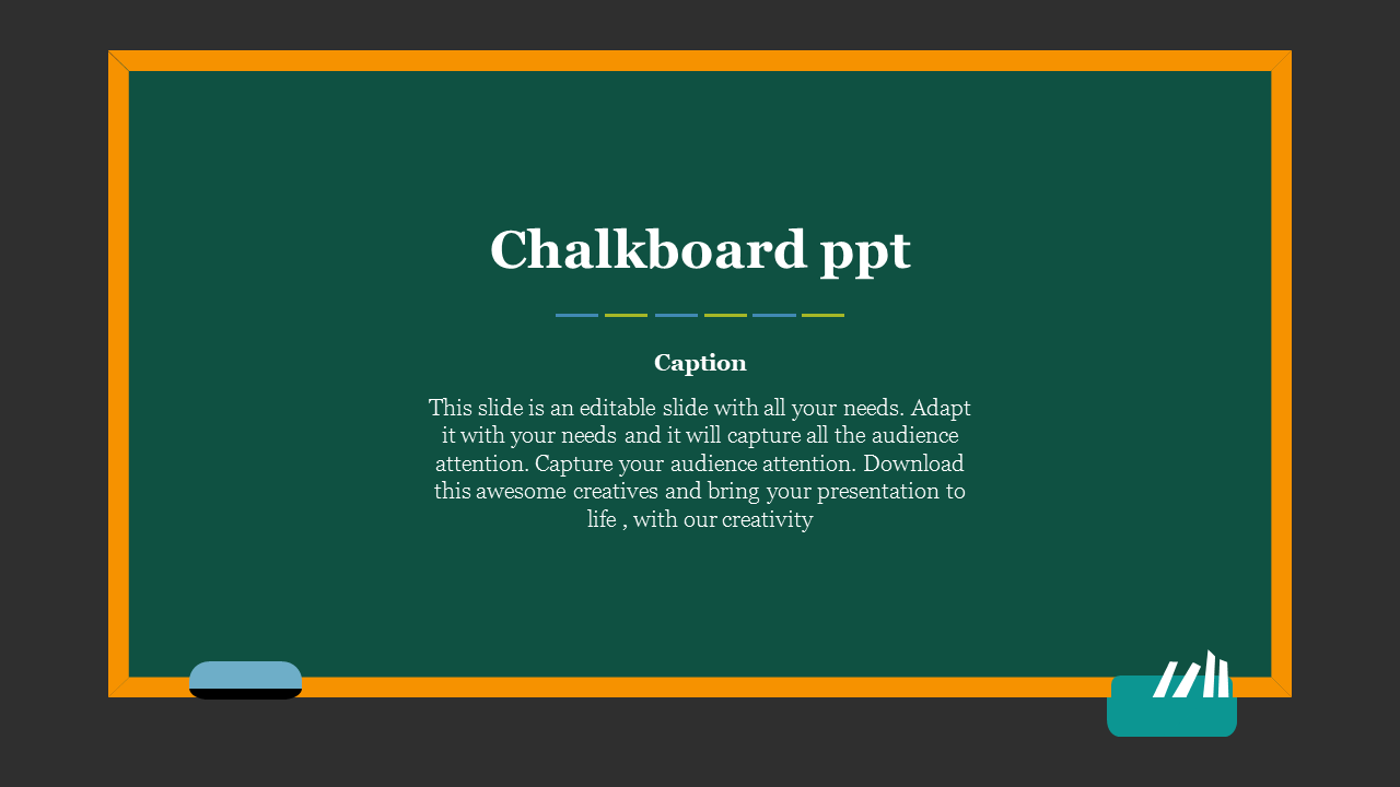 Detail Chalkboard Slides Template Nomer 4