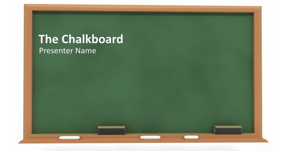 Detail Chalkboard Slides Template Nomer 8