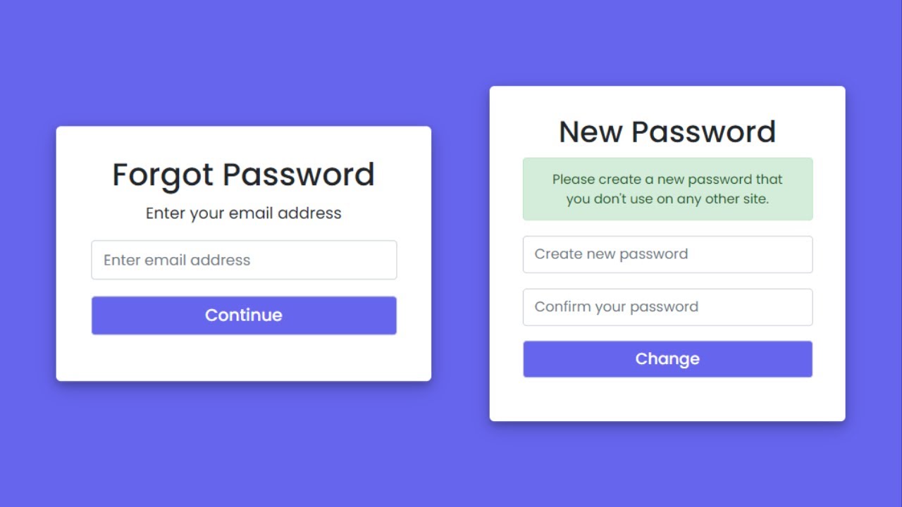 Detail Change Password Bootstrap Template Nomer 15