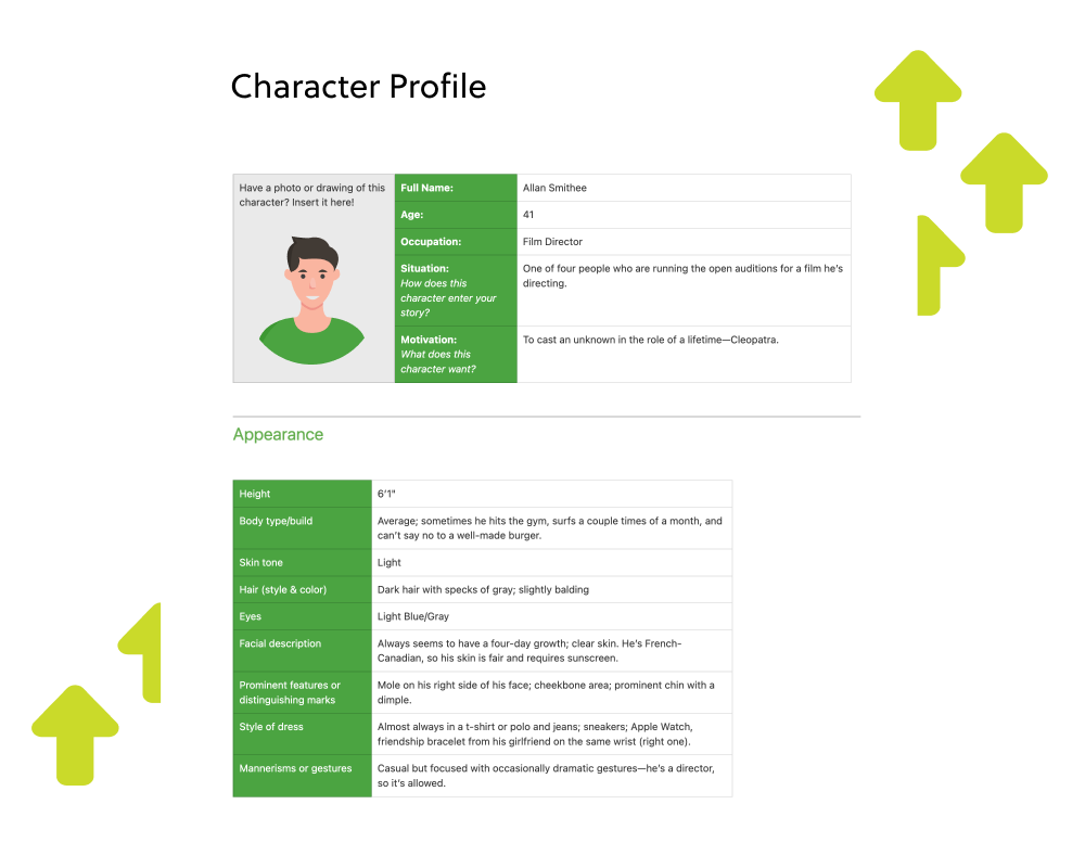 Detail Character Biography Template Nomer 39