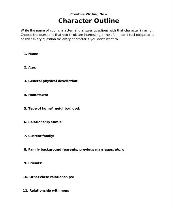 Detail Character Biography Template Nomer 46