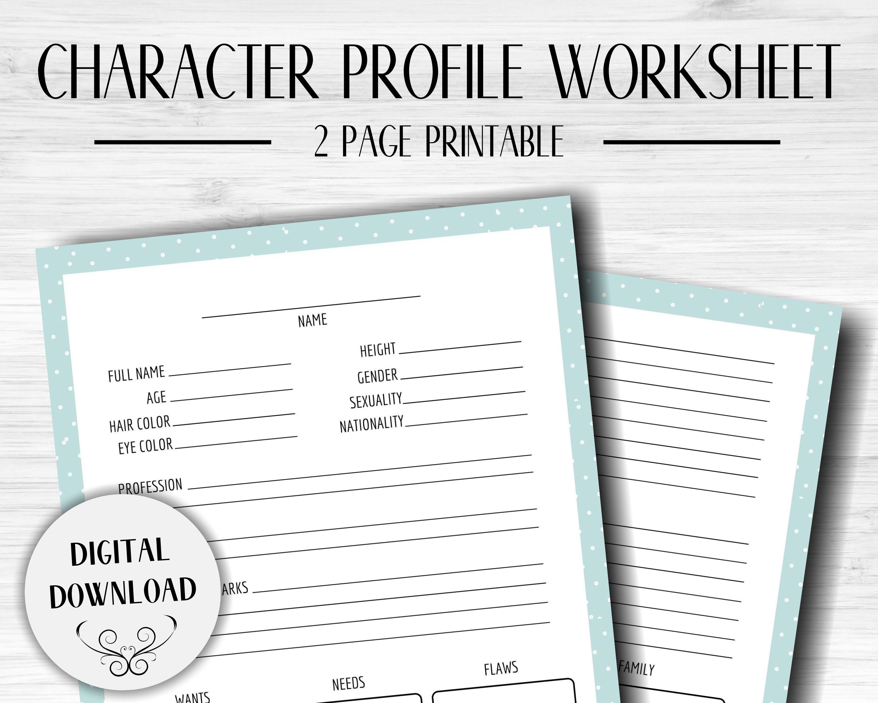 Detail Character Biography Template Nomer 48