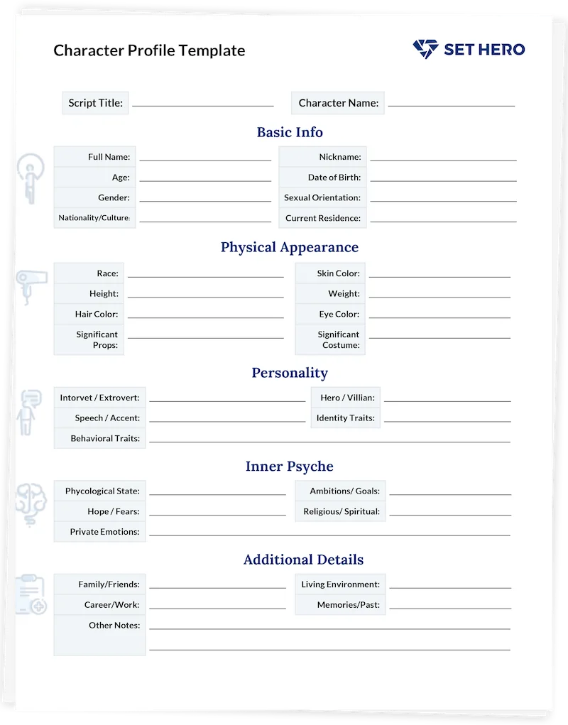 Detail Character Creation Template Nomer 2