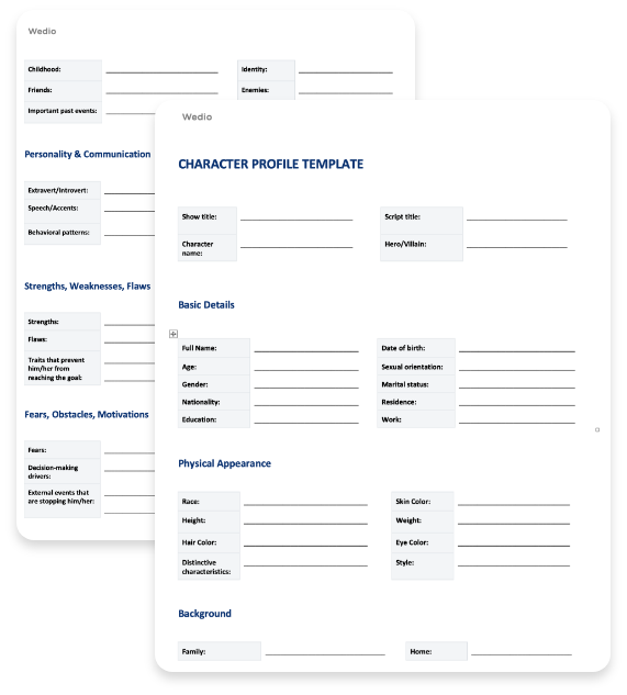 Detail Character Creation Template Nomer 12