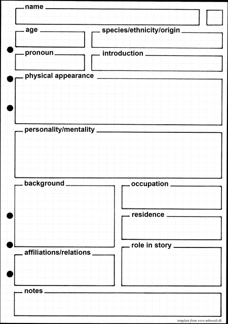 Detail Character Creation Template Nomer 18