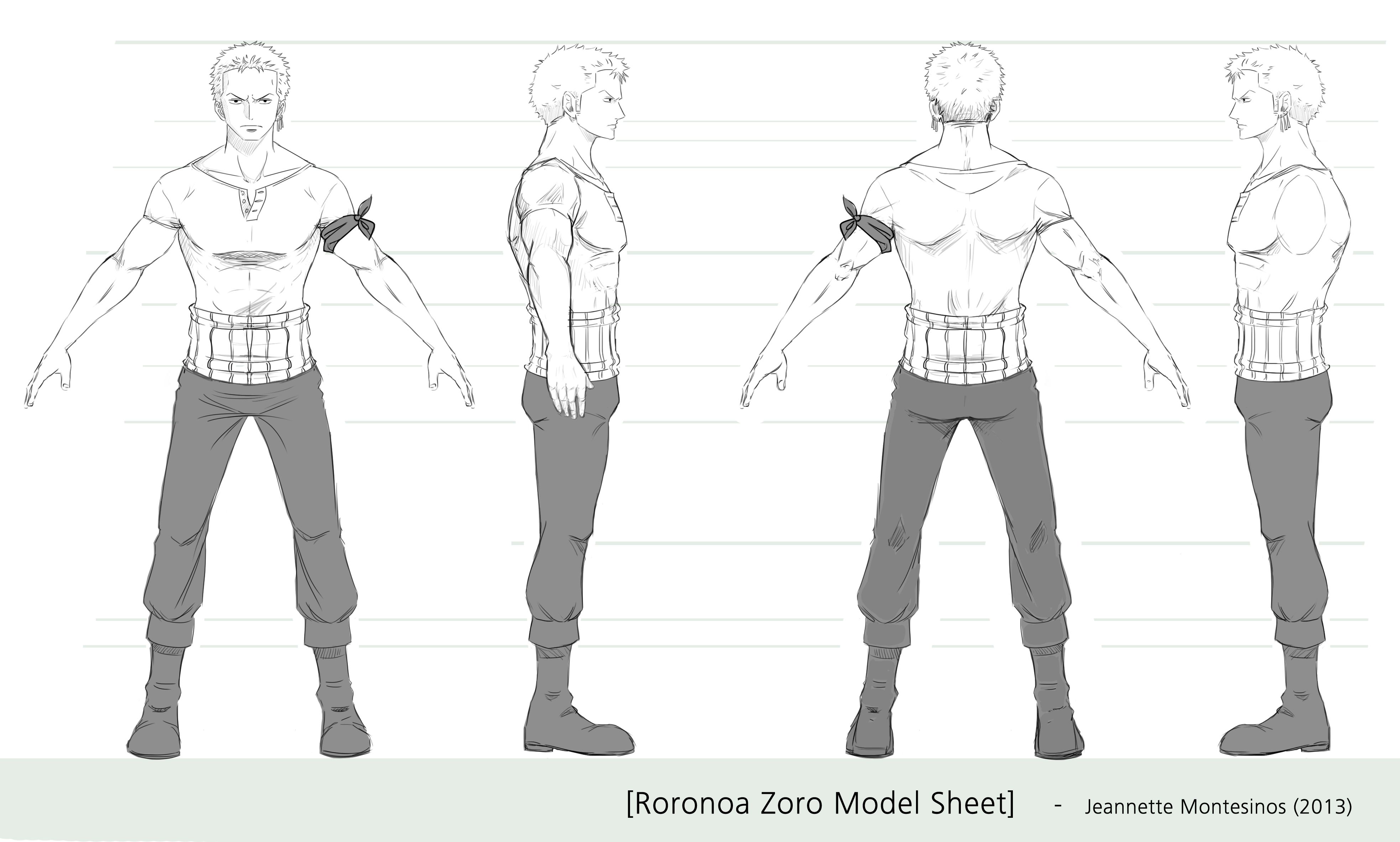 Detail Character Model Template Nomer 4