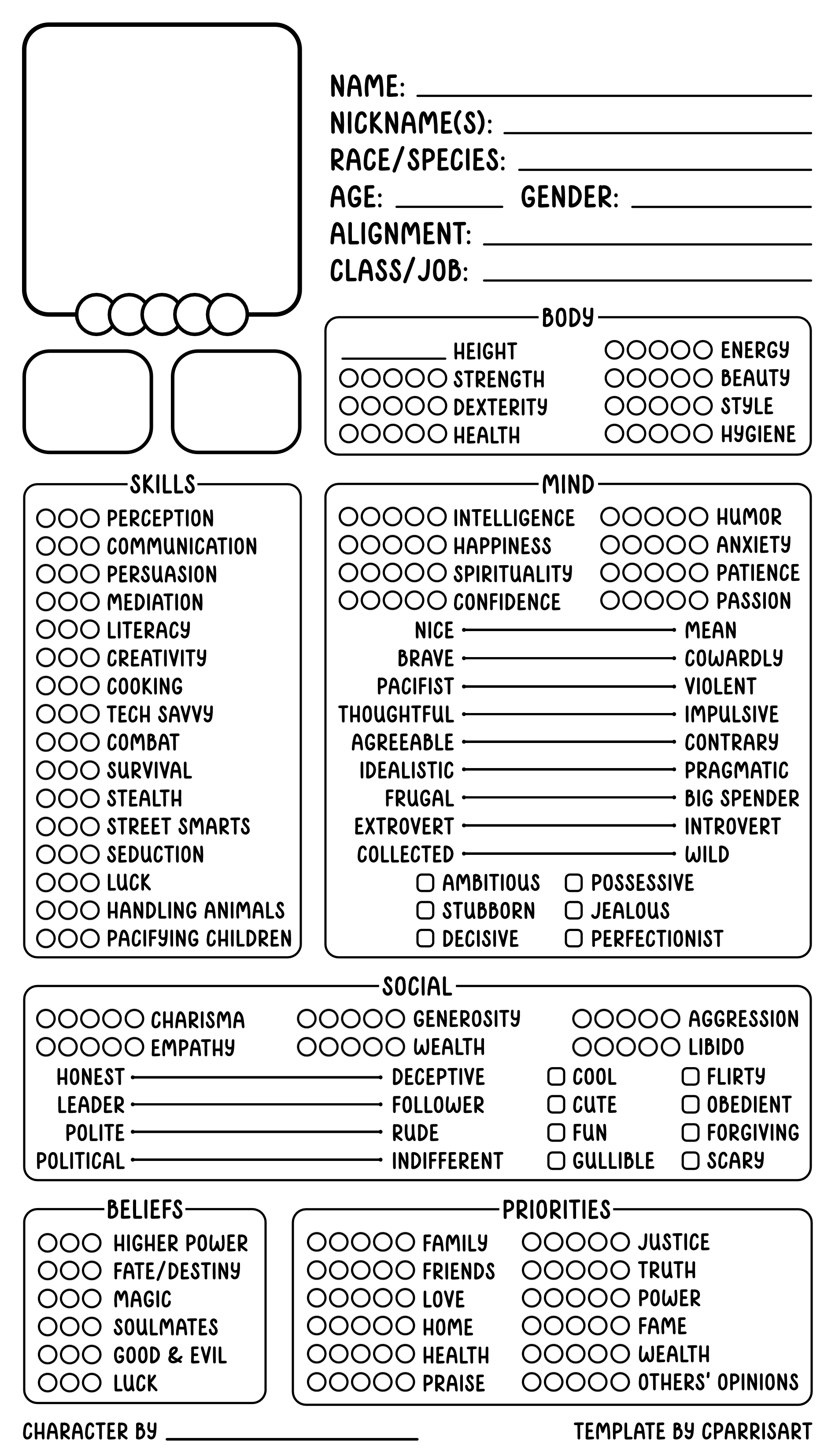 Detail Character Stats Template Nomer 39